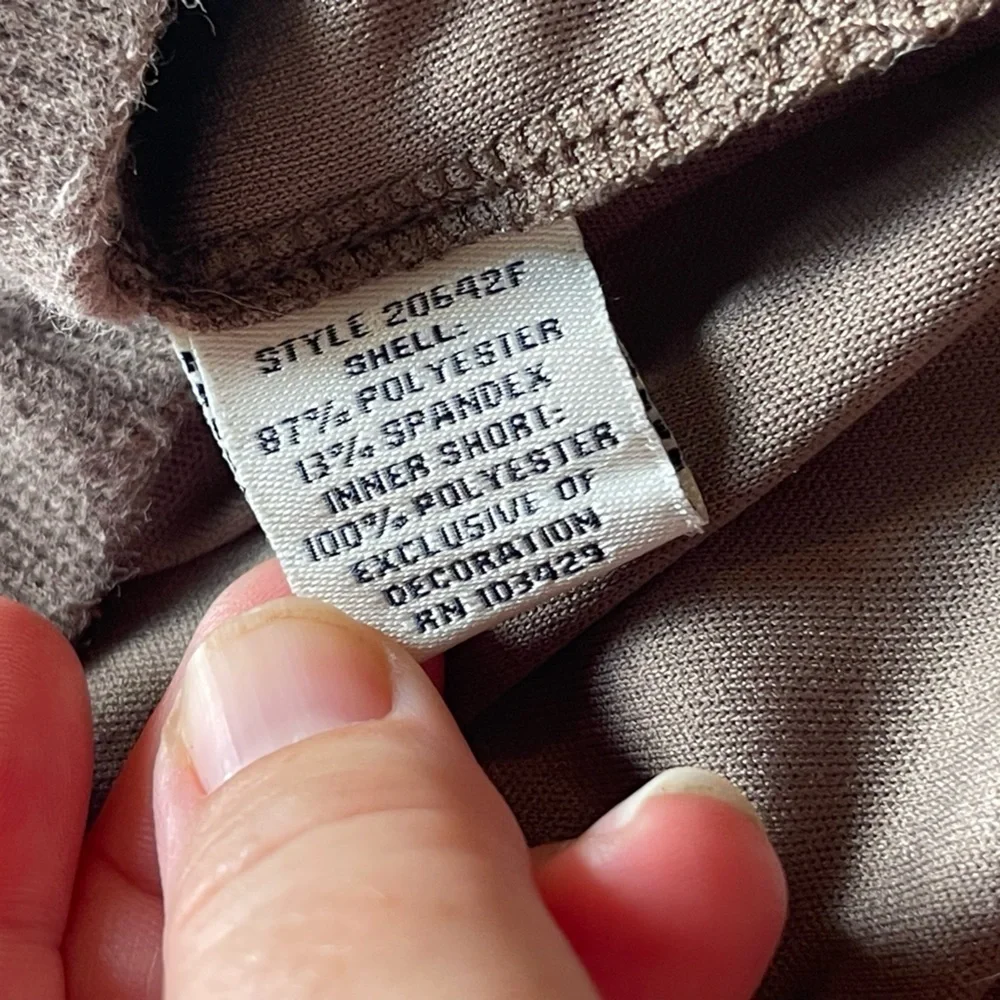 Caffe’ Marrakesh brown athletic comfort skirt skort - Picture 7 of 9